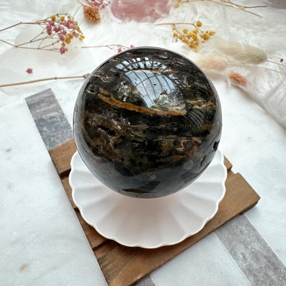 Gorgeous Ocean Jasper Sphere